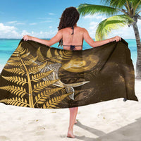 New Zealand Matariki Sarong Maori Koru With Humpback Whale Gold LT05 - Polynesian Pride
