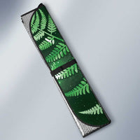 New Zealand Matariki Auto Sun Shade Maori Koru With Humpback Whale Green LT05 - Polynesian Pride
