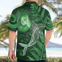 New Zealand Matariki Hawaiian Shirt Maori Koru With Humpback Whale Green LT05 - Polynesian Pride