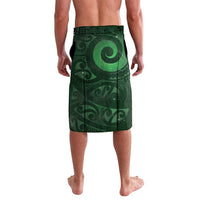 New Zealand Matariki Lavalava Maori Koru With Humpback Whale Green LT05 - Polynesian Pride
