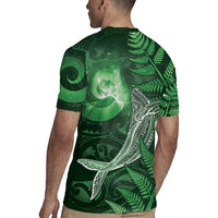 New Zealand Matariki Rugby Jersey Maori Koru With Humpback Whale Green LT05 - Polynesian Pride