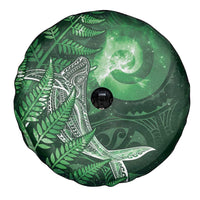 New Zealand Matariki Spare Tire Cover Maori Koru With Humpback Whale Green LT05 - Polynesian Pride