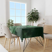 New Zealand Matariki Tablecloth Maori Koru With Humpback Whale Green LT05 - Polynesian Pride