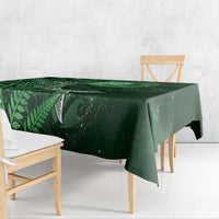 New Zealand Matariki Tablecloth Maori Koru With Humpback Whale Green LT05 - Polynesian Pride