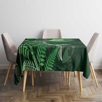 New Zealand Matariki Tablecloth Maori Koru With Humpback Whale Green LT05 - Polynesian Pride