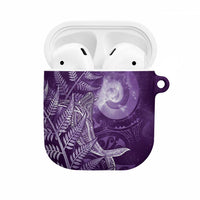 New Zealand Matariki AirPods Case Maori Koru With Humpback Whale Purple LT05 Purple - Polynesian Pride
