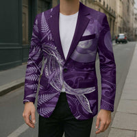 New Zealand Matariki Blazer Maori Koru With Humpback Whale Purple LT05 - Polynesian Pride