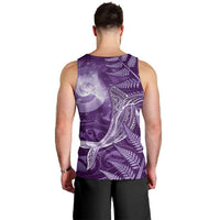 New Zealand Matariki Men Tank Top Maori Koru With Humpback Whale Purple LT05 - Polynesian Pride