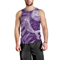New Zealand Matariki Men Tank Top Maori Koru With Humpback Whale Purple LT05 - Polynesian Pride