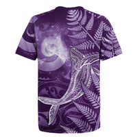 New Zealand Matariki Rugby Jersey Maori Koru With Humpback Whale Purple LT05 - Polynesian Pride