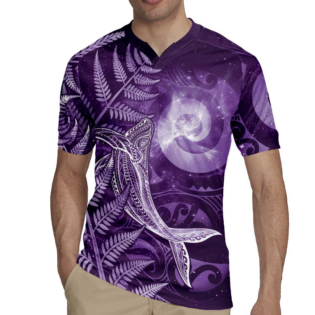 New Zealand Matariki Rugby Jersey Maori Koru With Humpback Whale Purple LT05 - Polynesian Pride