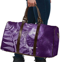 New Zealand Matariki Travel Bag Maori Koru With Humpback Whale Purple