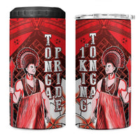 The First King Of Tonga 4 in 1 Can Cooler Tumbler Tongan Pride LT05 One Size: 16 oz Red - Polynesian Pride