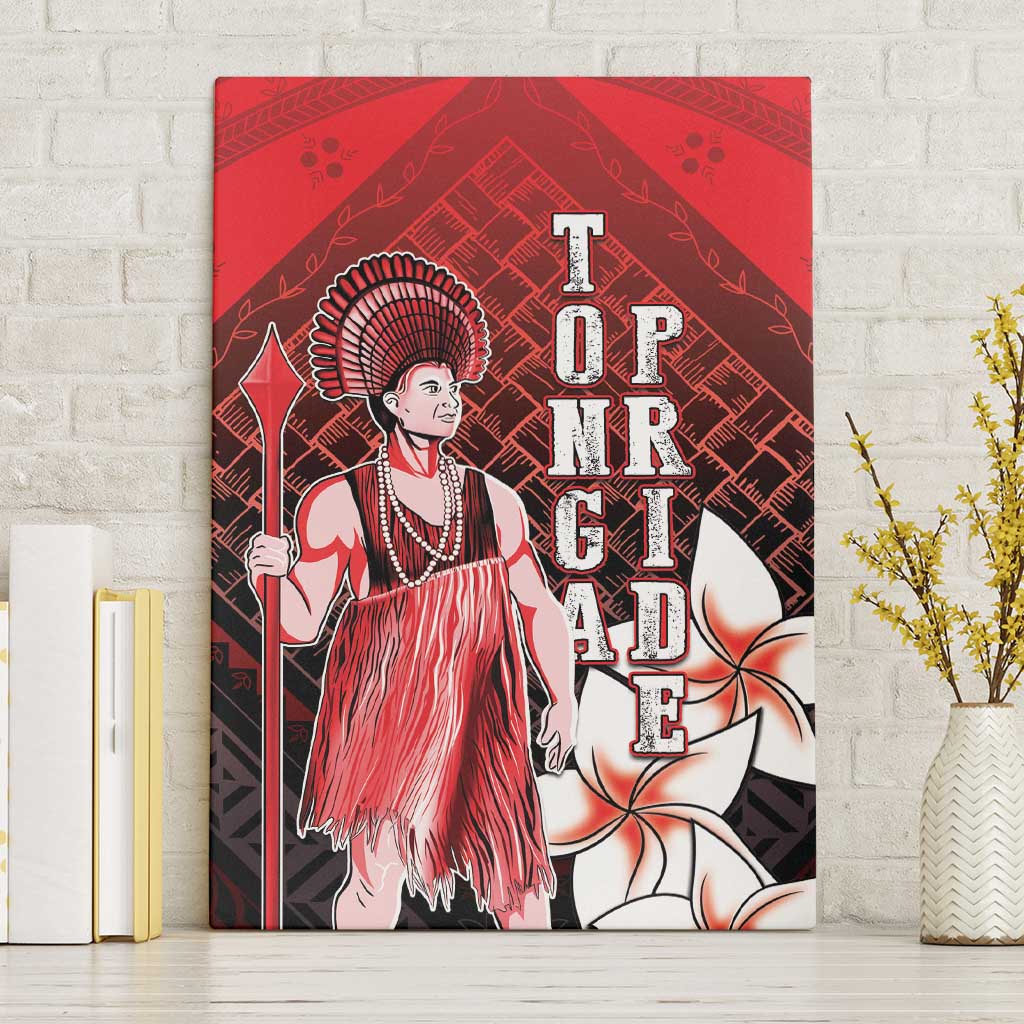 The First King Of Tonga Canvas Wall Art Tongan Pride LT05 Without Frame Red - Polynesian Pride