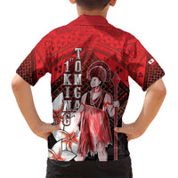 The First King Of Tonga Family Matching Long Sleeve Bodycon Dress and Hawaiian Shirt Tongan Pride