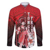 The First King Of Tonga Family Matching Tank Maxi Dress and Hawaiian Shirt Tongan Pride