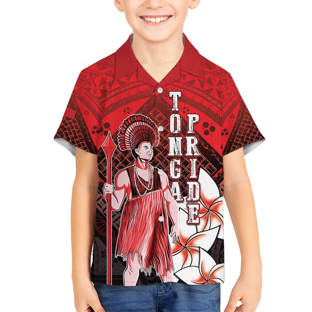 The First King Of Tonga Family Matching Tank Maxi Dress and Hawaiian Shirt Tongan Pride