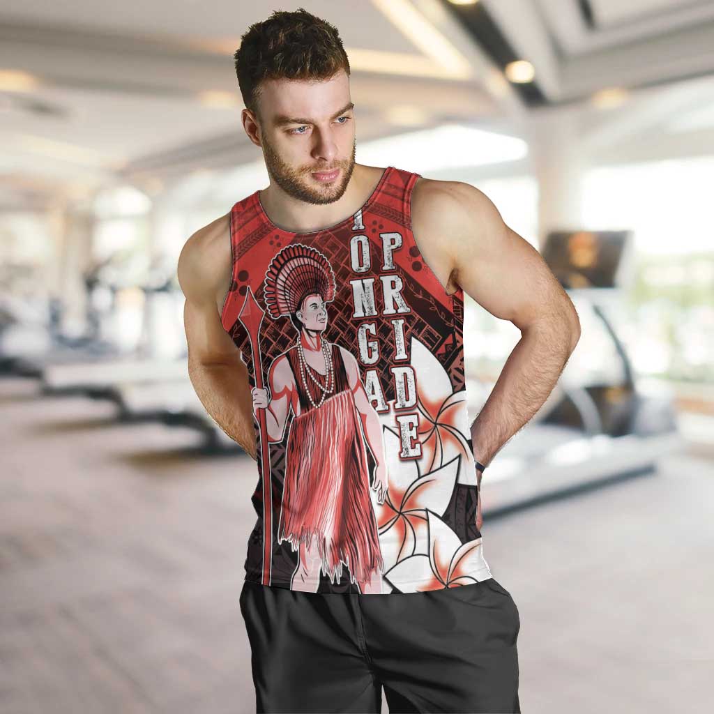 The First King Of Tonga Men Tank Top Tongan Pride LT05 Red - Polynesian Pride
