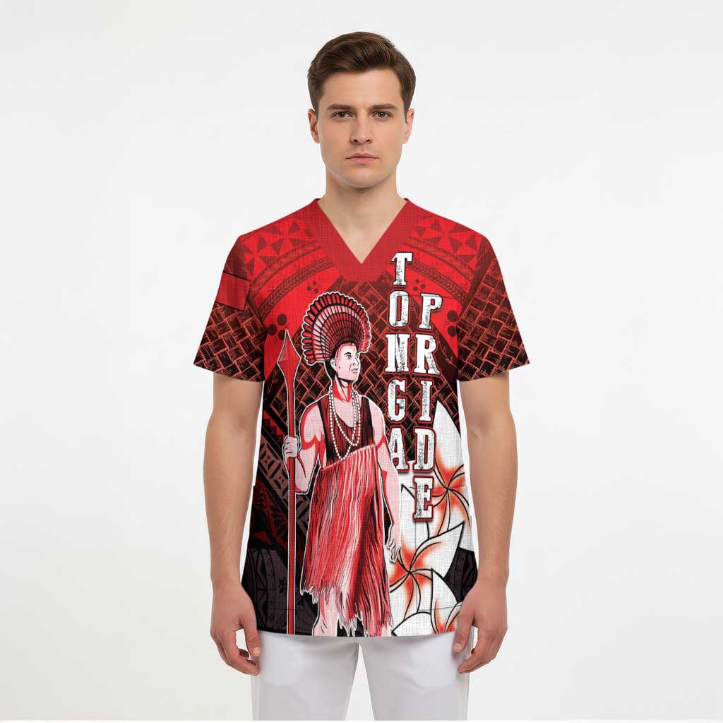 The First King Of Tonga Scrub Top Tongan Pride - Polynesian Pride