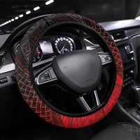 The First King Of Tonga Steering Wheel Cover Tongan Pride LT05 Universal Fit Red - Polynesian Pride