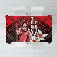 The First King Of Tonga Tablecloth Tongan Pride LT05 Red - Polynesian Pride