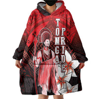 The First King Of Tonga Wearable Blanket Hoodie Tongan Pride