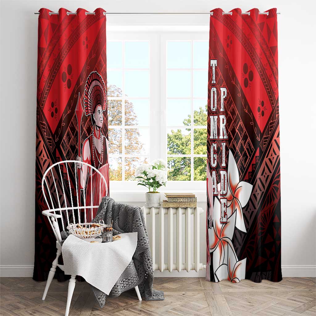 The First King Of Tonga Window Curtain Tongan Pride