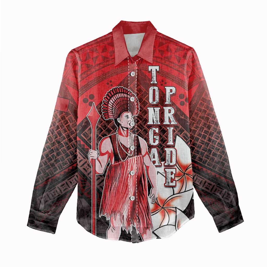The First King Of Tonga Women Casual Shirt Tongan Pride