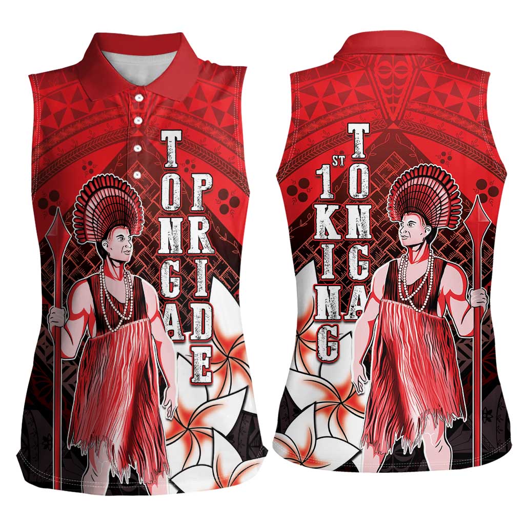 The First King Of Tonga Women Sleeveless Polo Shirt Tongan Pride