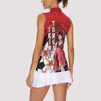 The First King Of Tonga Women Sleeveless Polo Shirt Tongan Pride