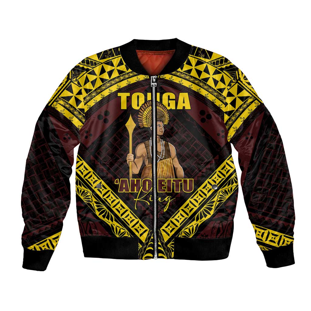 Tonga First King Bomber Jacket Ahoeitu Know Your Roots