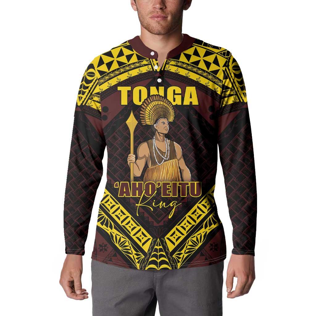 Tonga First King Button Sweatshirt Ahoeitu Know Your Roots LT05 - Polynesian Pride