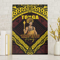 Tonga First King Canvas Wall Art Ahoeitu Know Your Roots LT05 Without Frame Maroon - Polynesian Pride