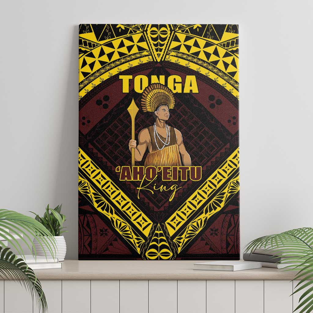 Tonga First King Canvas Wall Art Ahoeitu Know Your Roots LT05 - Polynesian Pride