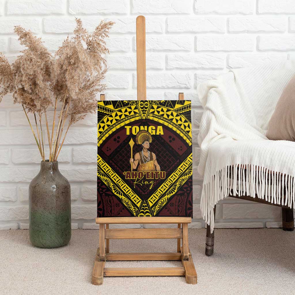 Tonga First King Canvas Wall Art Ahoeitu Know Your Roots LT05 - Polynesian Pride