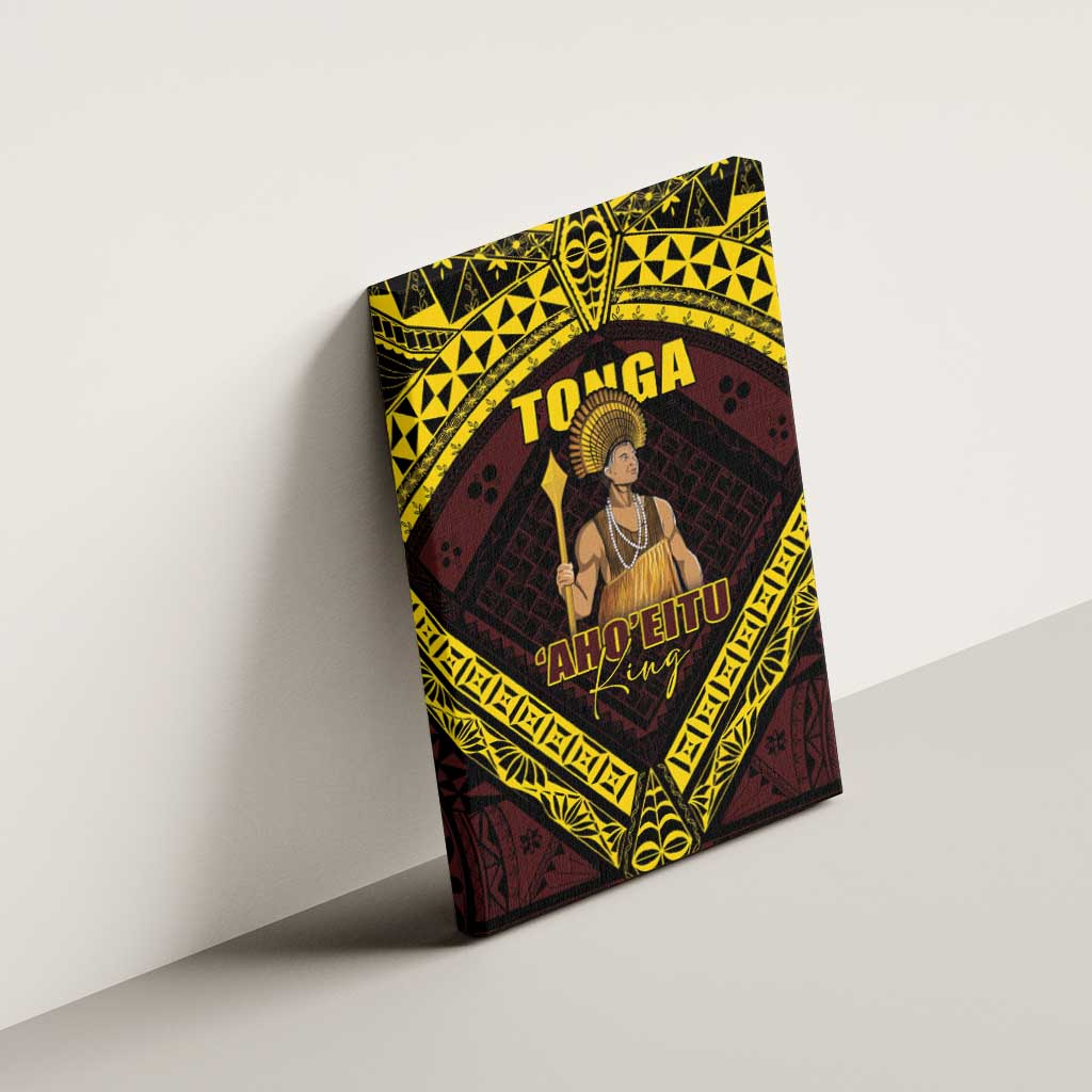 Tonga First King Canvas Wall Art Ahoeitu Know Your Roots LT05 - Polynesian Pride