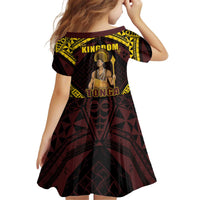 Tonga First King Kid Short Sleeve Dress Ahoeitu Know Your Roots LT05 - Polynesian Pride