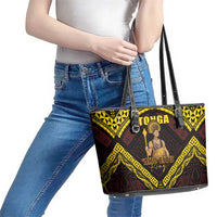 Tonga First King Leather Tote Bag Ahoeitu Know Your Roots