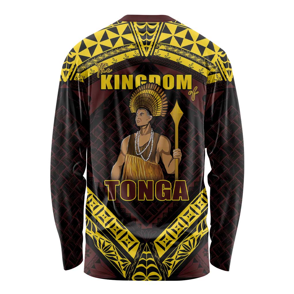 Tonga First King Long Sleeve Shirt Ahoeitu Know Your Roots LT05 - Polynesian Pride