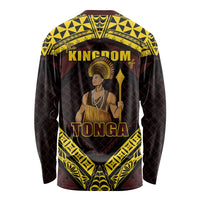 Tonga First King Long Sleeve Shirt Ahoeitu Know Your Roots LT05 - Polynesian Pride