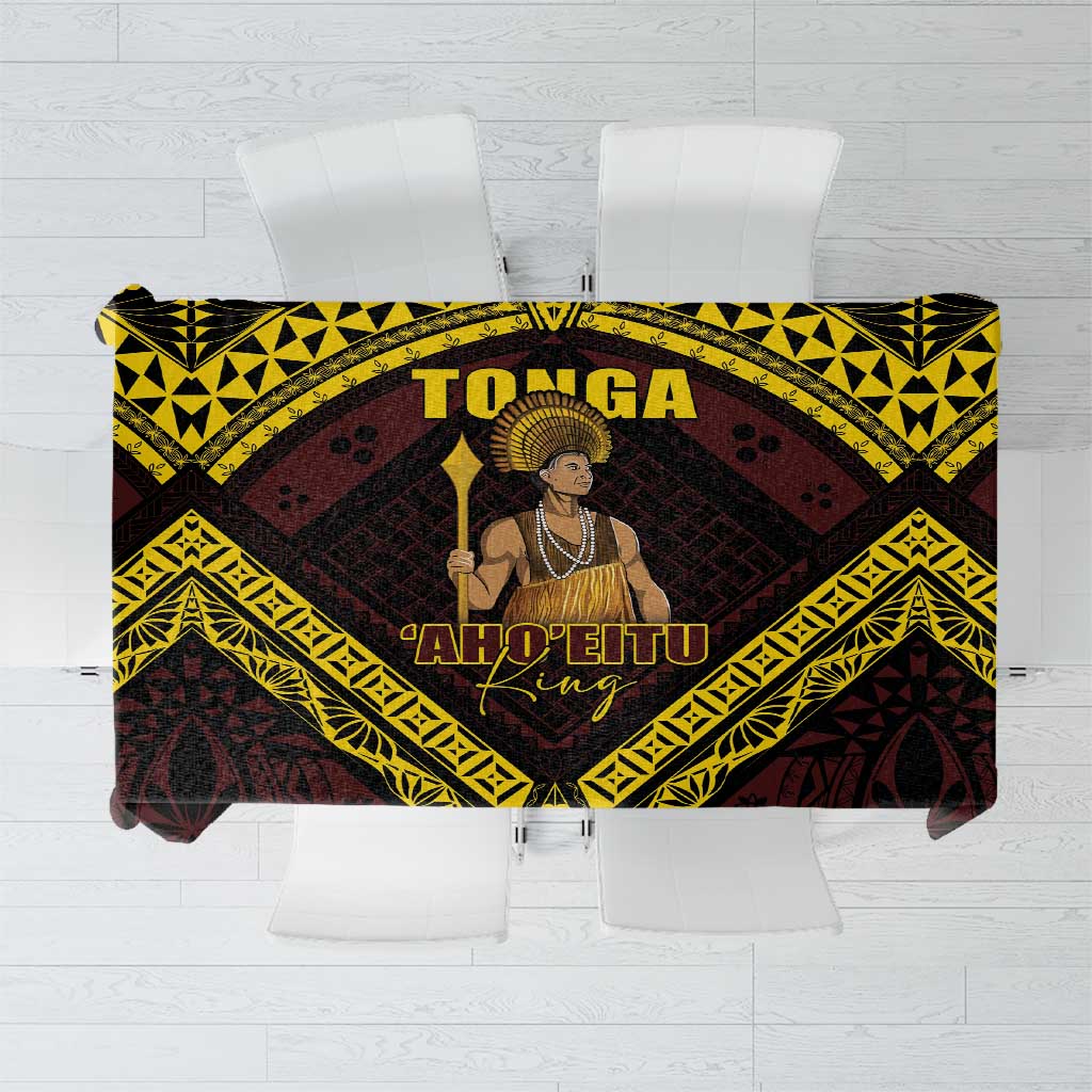 Tonga First King Tablecloth Ahoeitu Know Your Roots LT05 Maroon - Polynesian Pride