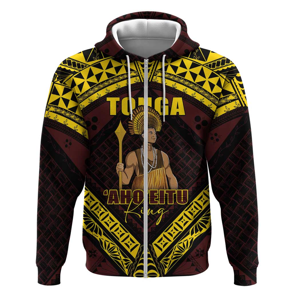 Tonga First King Zip Hoodie Ahoeitu Know Your Roots