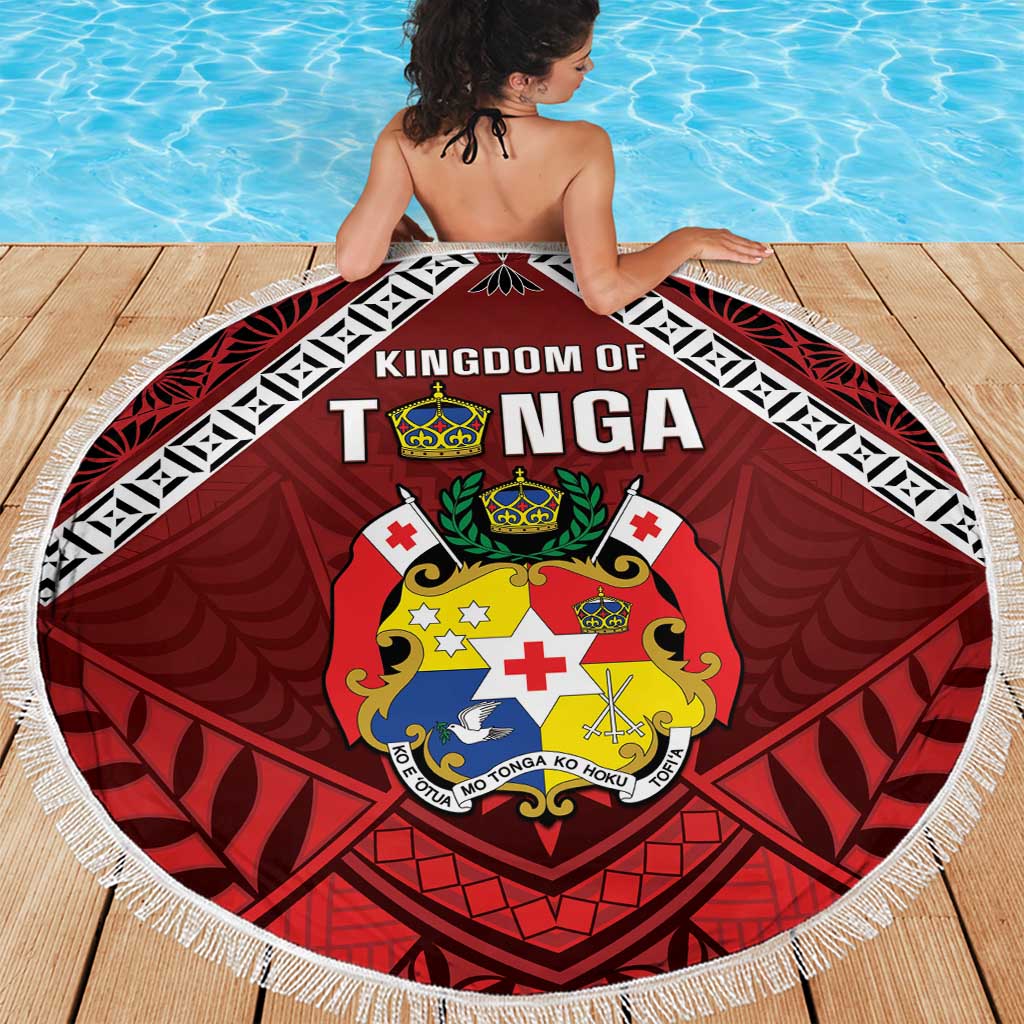 Tonga Emancipation Day Beach Blanket Tongan Kupesi Pattern LT05 - Polynesian Pride