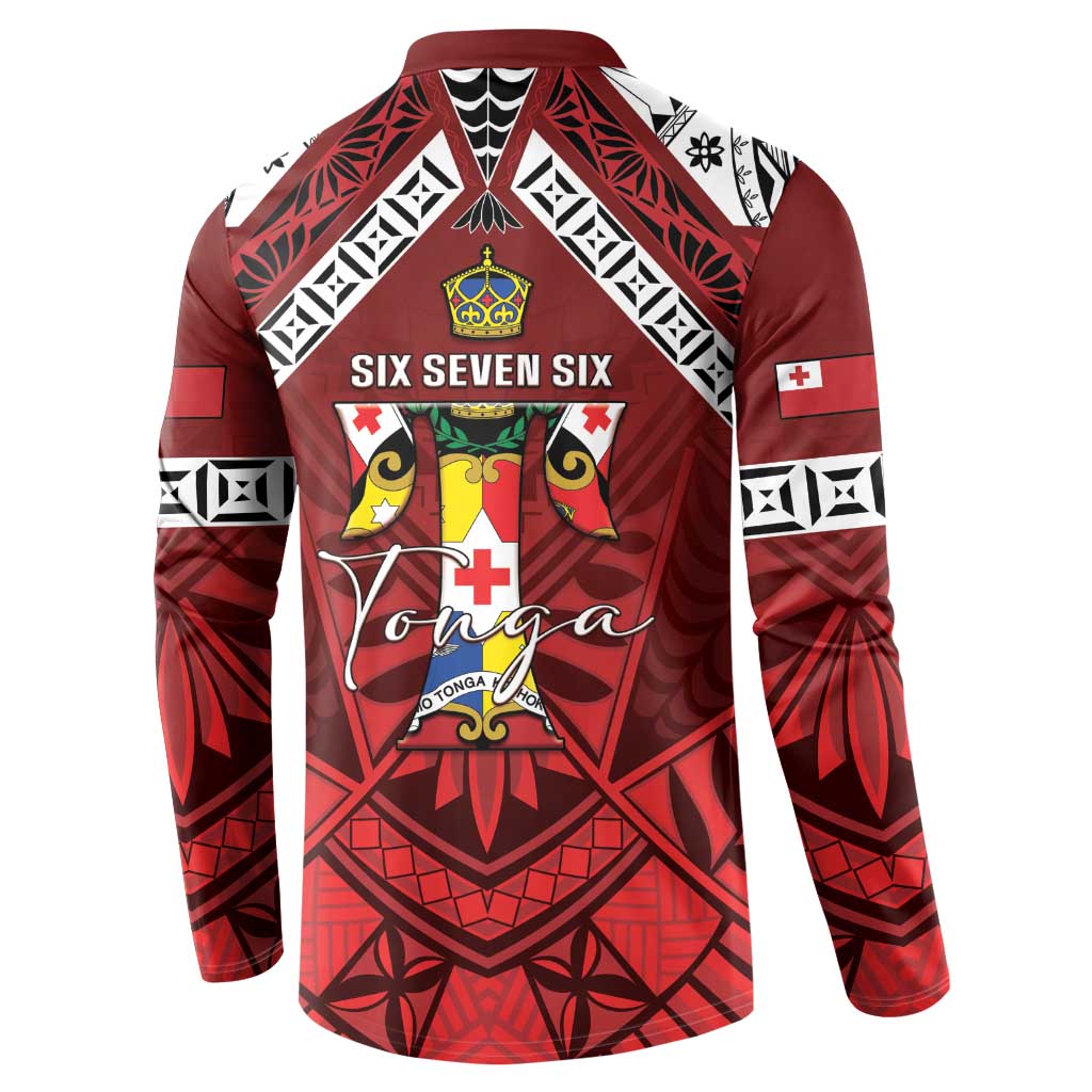 Tonga Emancipation Day Button Sweatshirt Tongan Kupesi Pattern LT05 - Polynesian Pride