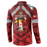 Tonga Emancipation Day Button Sweatshirt Tongan Kupesi Pattern LT05 - Polynesian Pride