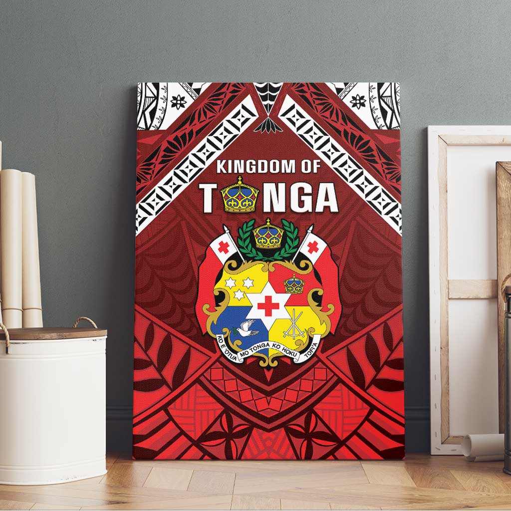 Tonga Emancipation Day Canvas Wall Art Tongan Kupesi Pattern LT05 - Polynesian Pride