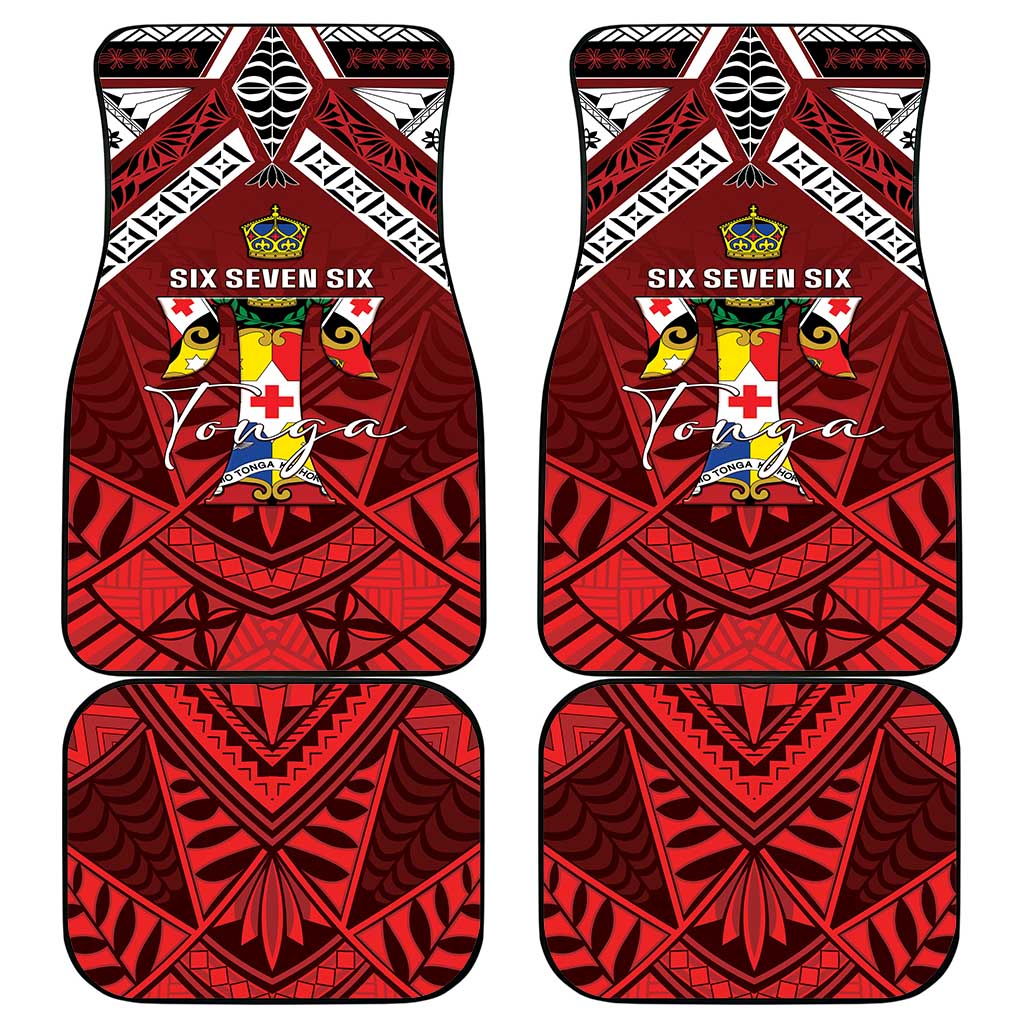 Tonga Emancipation Day Car Mats Tongan Kupesi Pattern LT05 - Polynesian Pride