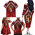 Tonga Emancipation Day Family Matching Off The Shoulder Long Sleeve Dress and Hawaiian Shirt Tongan Kupesi Pattern