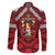 Tonga Emancipation Day Family Matching Off The Shoulder Long Sleeve Dress and Hawaiian Shirt Tongan Kupesi Pattern