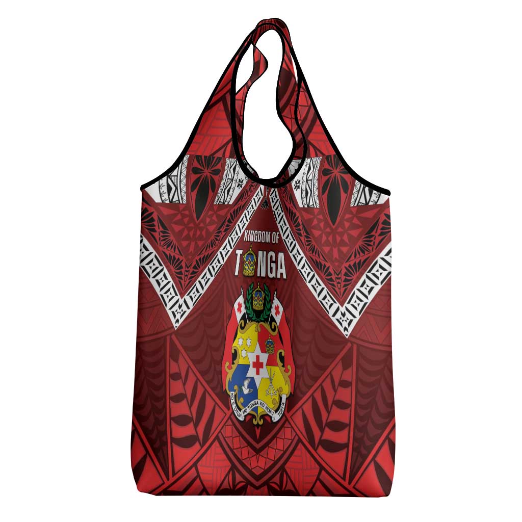 Tonga Emancipation Day Grocery Bag Tongan Kupesi Pattern LT05 - Polynesian Pride